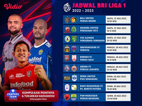 jadwal liga bri 1